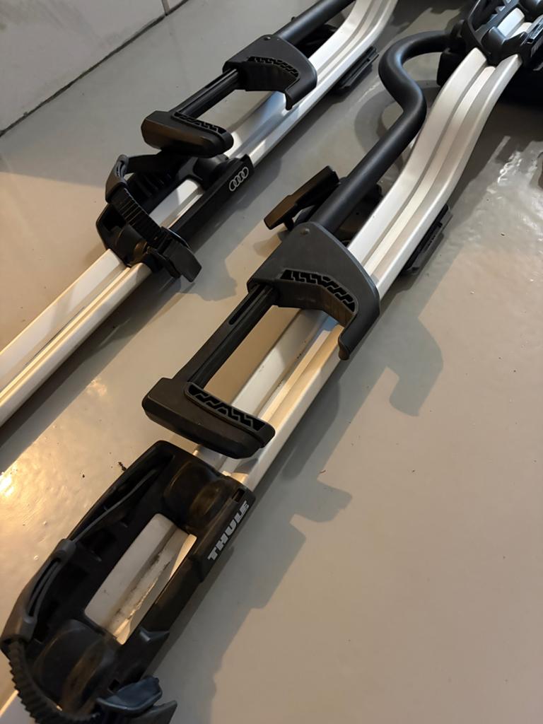 Thule Proride 598 (2x), Ophalen, Elektrische fiets, Zo goed als nieuw, Dakdrager