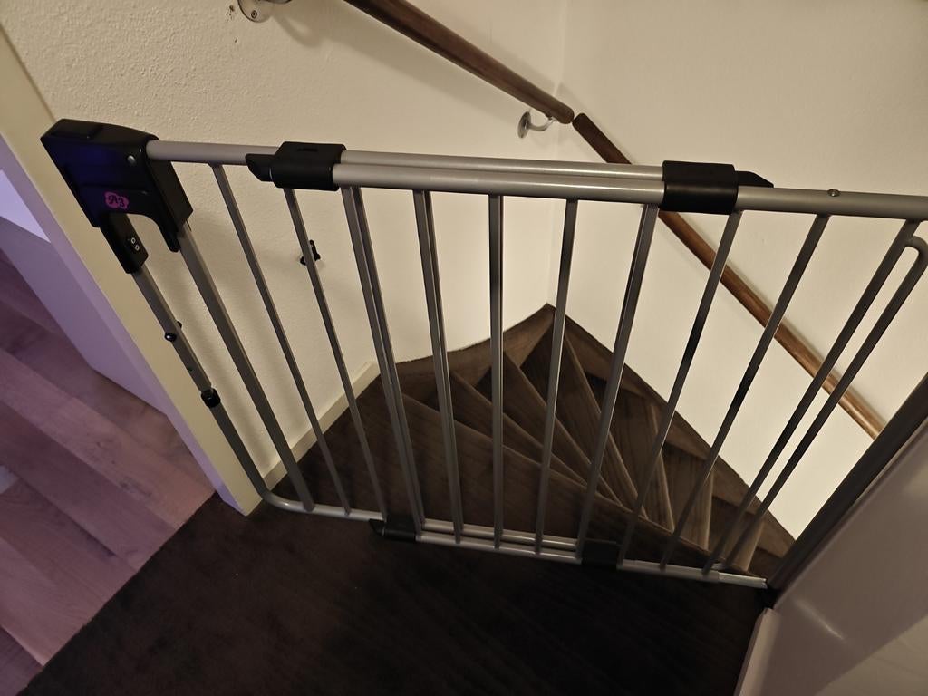 Veiligheidshekje voor trap of deuropening, Ophalen, Gebruikt, 100 tot 115 cm, Klemhekje