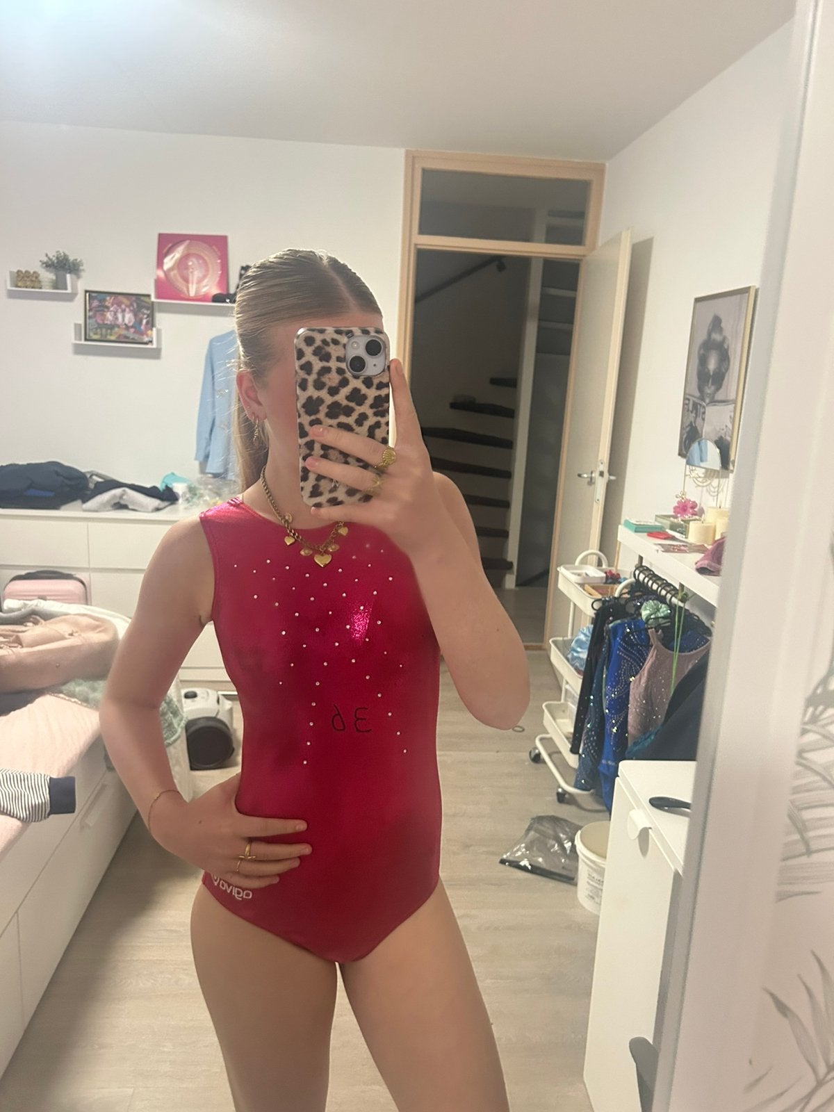 Turnpakje nieuw, Sport en Fitness, Maat 36 t/m 42, Ophalen of Verzenden, Zo goed als nieuw, Roze