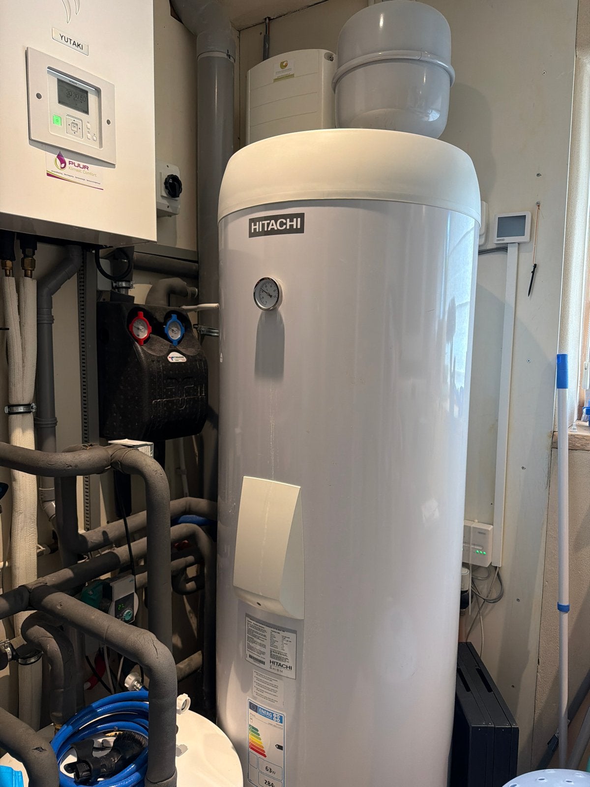 Hitachi DHWT-80S-3.0H2E Warmtepompboiler 284L, Ophalen, Hoog rendement (Hr), Overige typen, Minder dan 60 cm