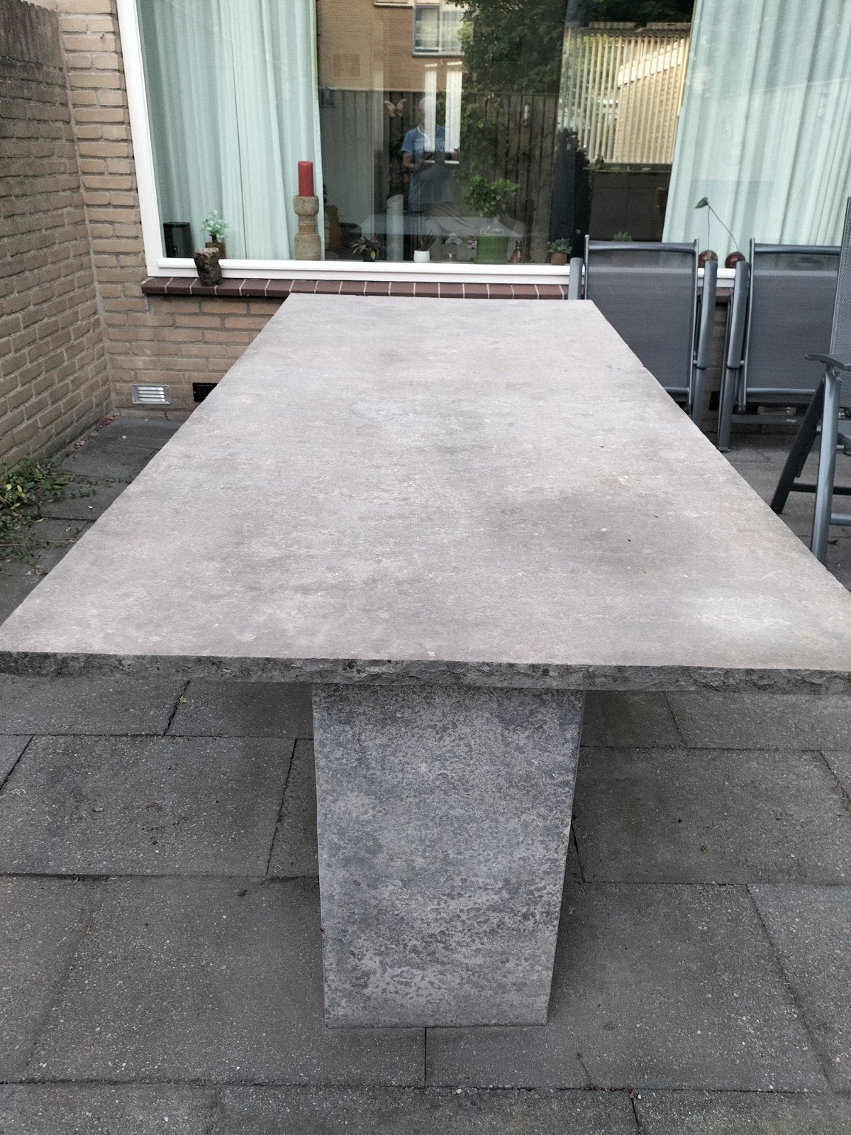 Tuintafel Chinees graniet 200x100x75 cm, Tuin en Terras, Ophalen, Rechthoekig, Overige materialen