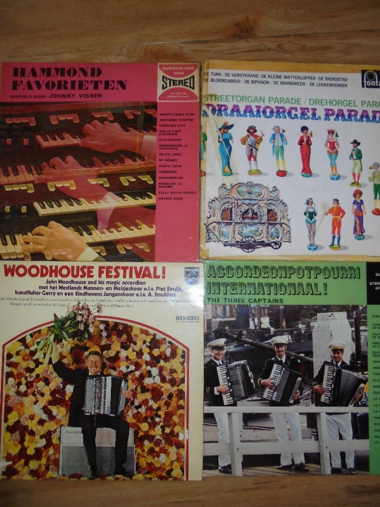 4 maal Instrumentaal, Cd's en Dvd's, Vinyl | Overige Vinyl, Ophalen of Verzenden, Gebruikt, 12 inch, LP