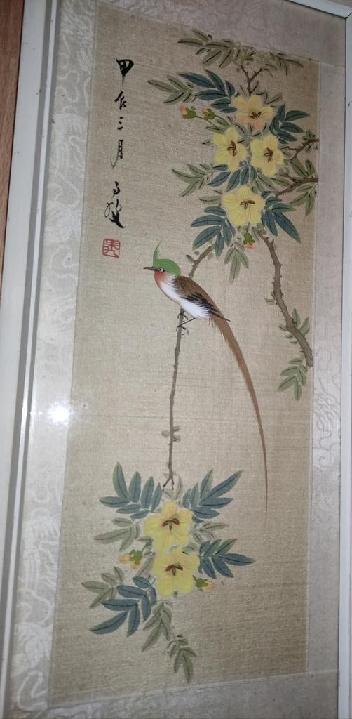 Lijkt op (of is) Lu Yifei.Gesigneerd.Achter glas., Ophalen of Verzenden, Nieuw, Patroon