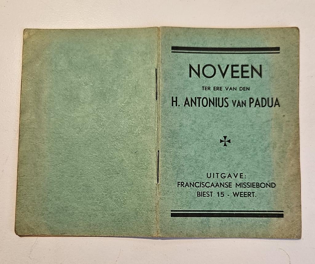 Noveen boekje H. Antonius 1936, Antiek en Kunst, Antiek | Boeken en Bijbels, Verzenden