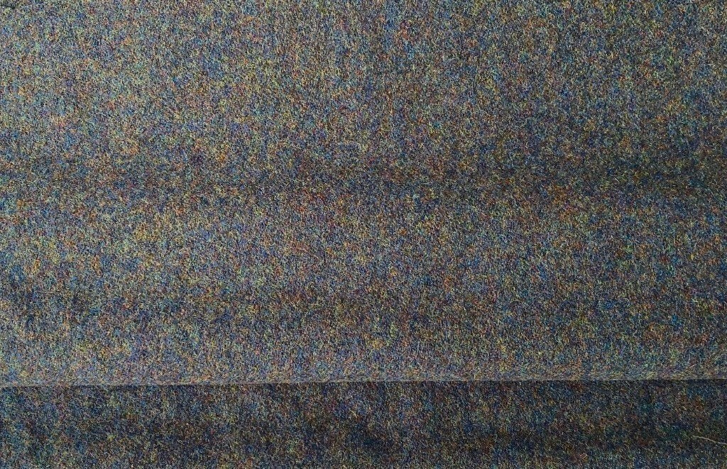 STOF VOOR DESIGN: Kvadrat meubelstof Flora 2x coupon, Wol, Blauw, 120 cm of meer, Nieuw