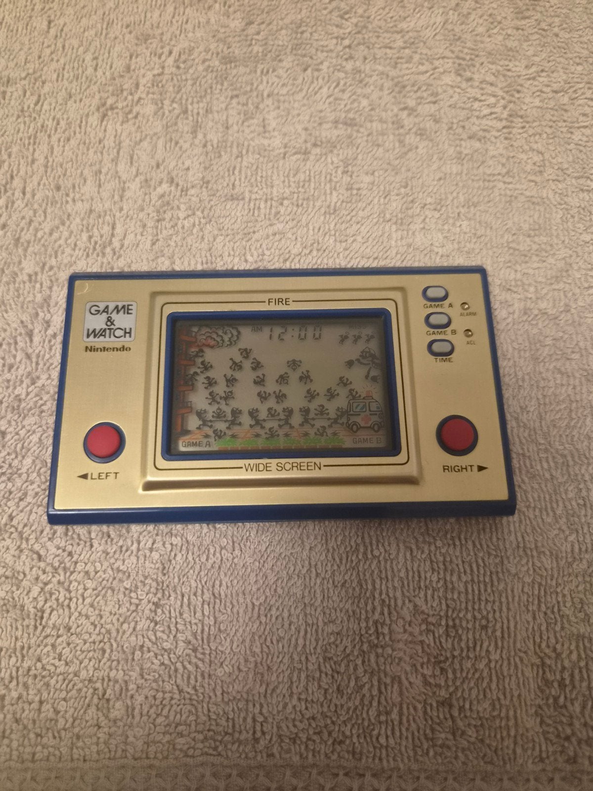 Nintendo Game & Watch Fire Wide Screen, Ophalen of Verzenden, Nintendo, Gebruikt