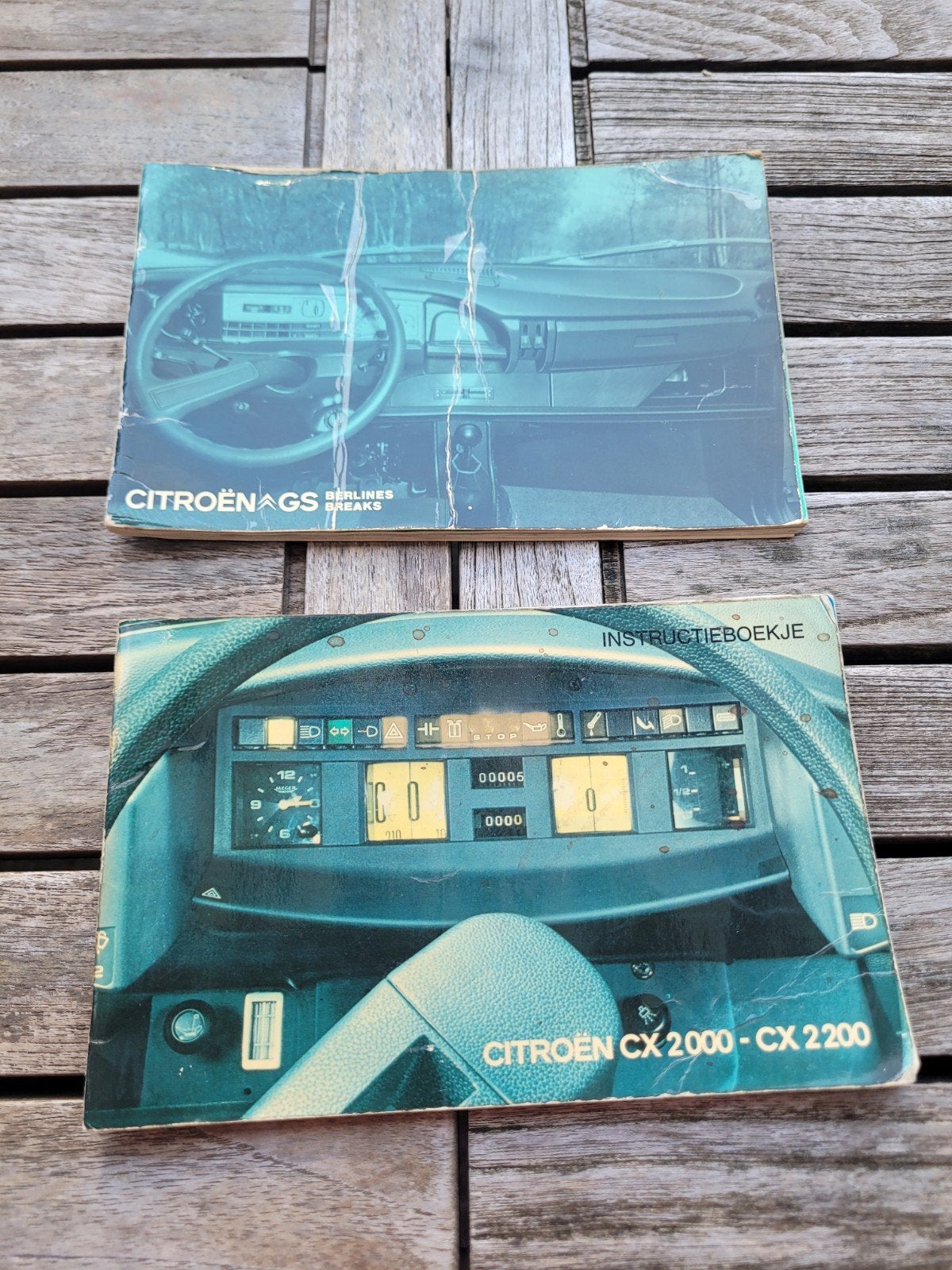 2 Instructieboekjes Citroën CX en GS 1973 en 1975, Ophalen of Verzenden