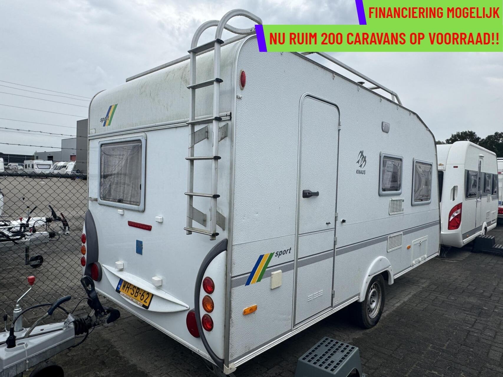 Knaus SPORT W04420, DWARSBED, TREINZIT, VOORTENT, Serviceluik, Bedrijf, 750 - 1000 kg, 6 tot 7 meter