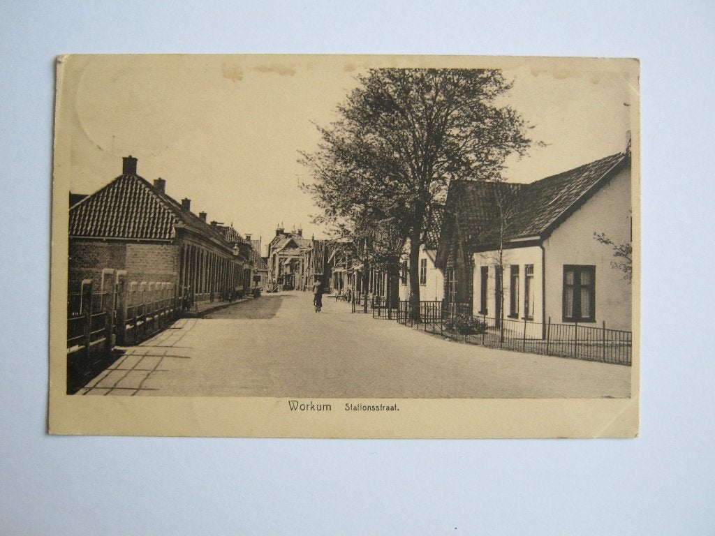 Ansichtkaarten Nederland, TC 7-43 Workum, St.straat, Verzamelen, Verzenden, 1940 tot 1960, Gelopen, Friesland