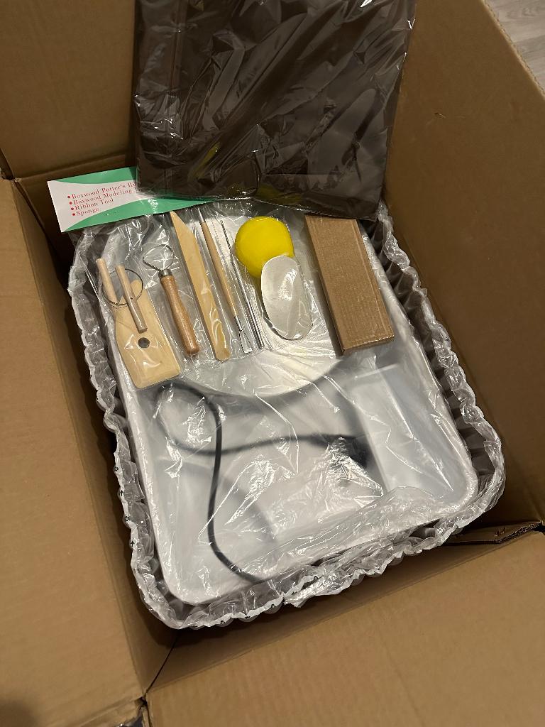 Elektrisch draaischijf pottenbakken met tools, Hobby en Vrije tijd, Pottenbakken, Verzenden, Nieuw