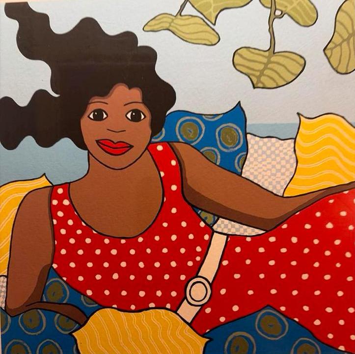 Trudie Canwood - Relaxing II - gesigneerd, Ophalen of Verzenden