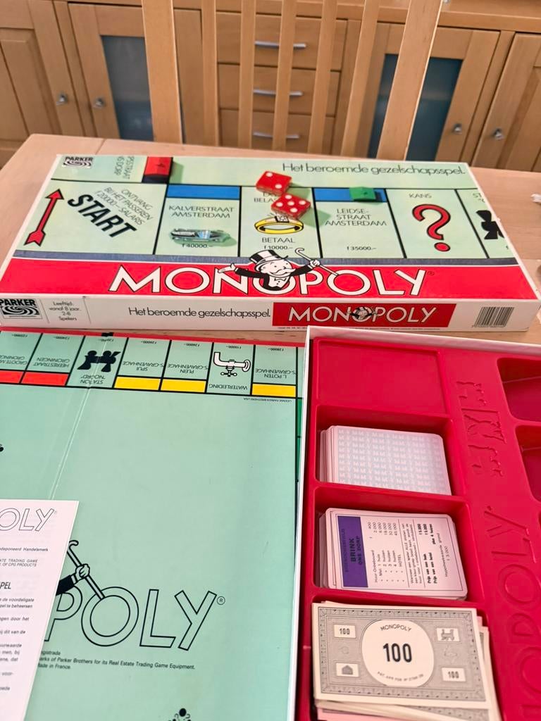 Monopoly orginele oude uitvoering als nieuw, Hobby en Vrije tijd, Gezelschapsspellen | Bordspellen, Ophalen of Verzenden, Zo goed als nieuw