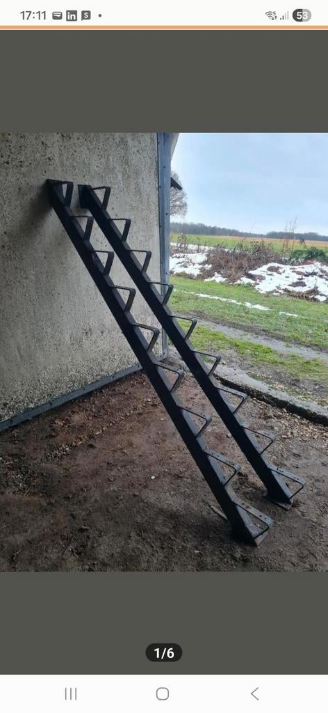 Metalen trapboom voor buitentrap, Doe-het-zelf en Verbouw, Ophalen, Minder dan 2 meter