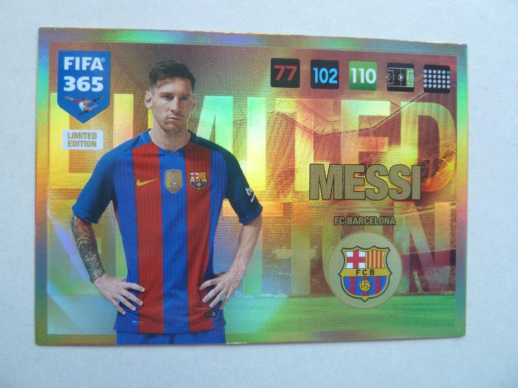 Fifa 365  Limited Edition card.  Messi. Barcelona, Ophalen of Verzenden, Zo goed als nieuw, Buitenlandse clubs, Overige typen