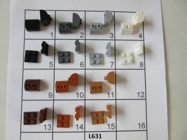 L631 LEGO DIEREN PAARDEN RUGGEN DAKPAN PLAATJES 2x2 *NIEUW, Dalwagen 45b, 6669 CB Dodewaard, Lego, Nieuw, Ophalen of Verzenden
