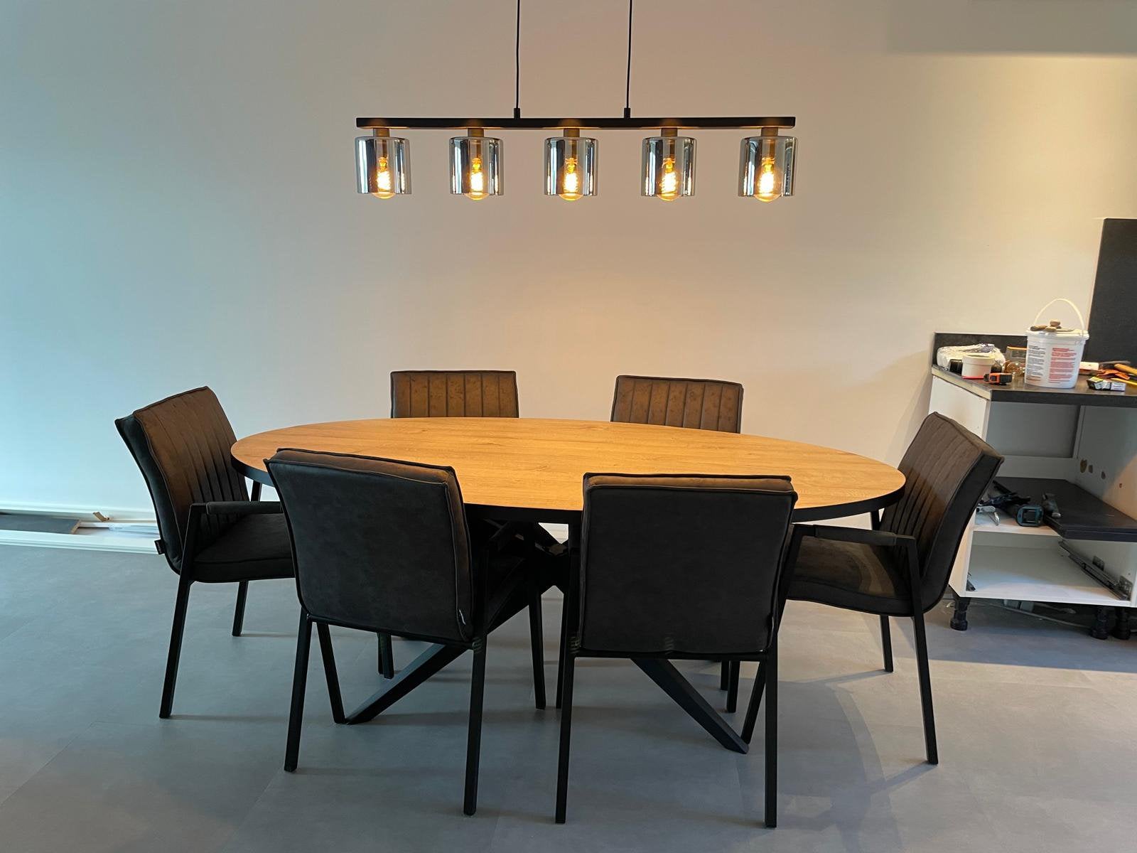 Mooie hanglamp/tafellamp, Ophalen, Gebruikt, 100 tot 150 cm, Rond