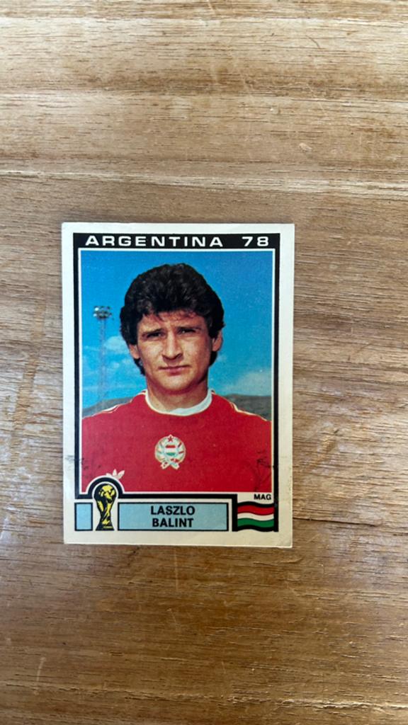 Panini Argentina 78 plaatje Laszlo Balint WK 78, Verzenden, Zo goed als nieuw, Sticker