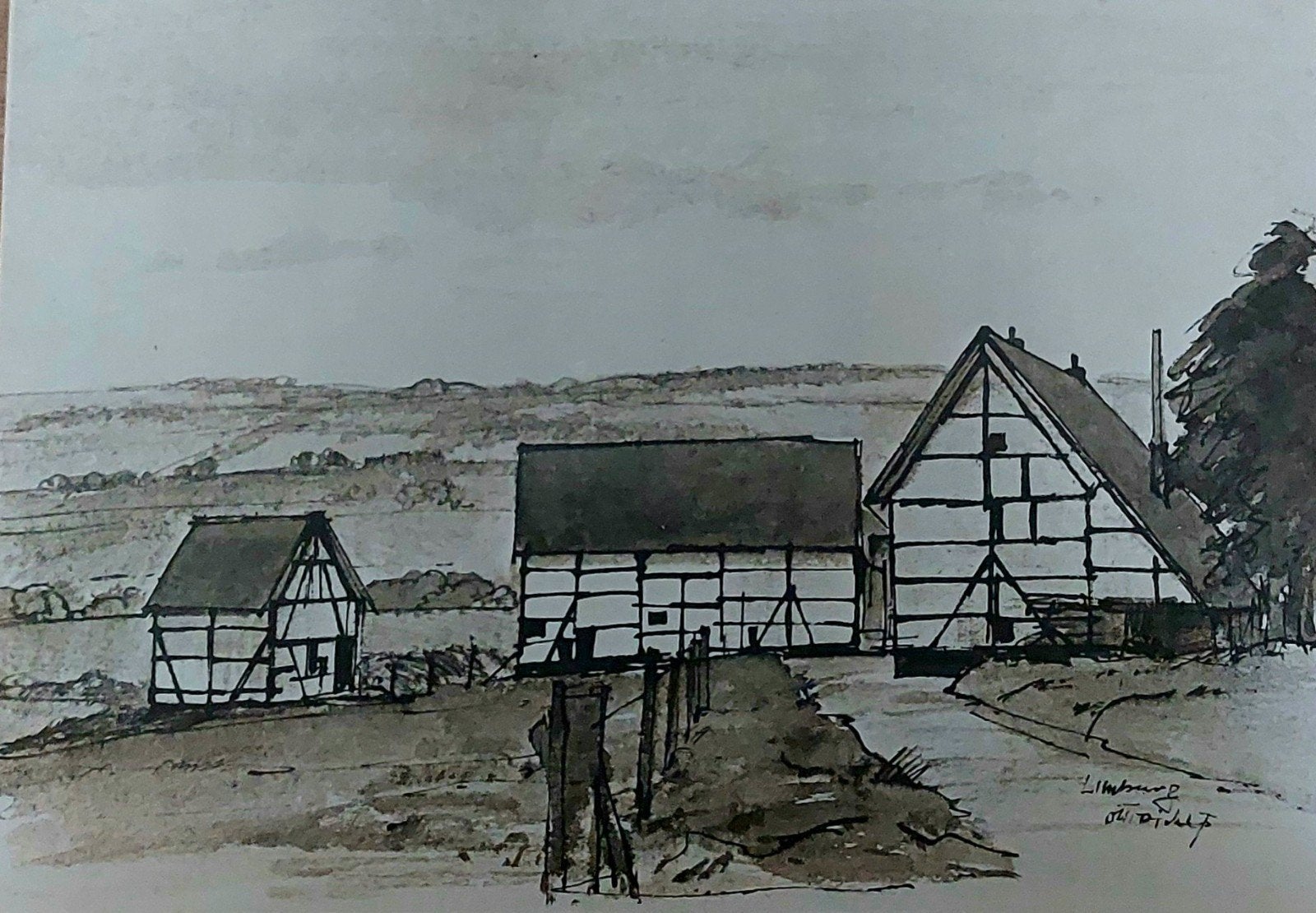 Otto Dicke  ... boerderij  ... Limburg  ..., Ophalen of Verzenden