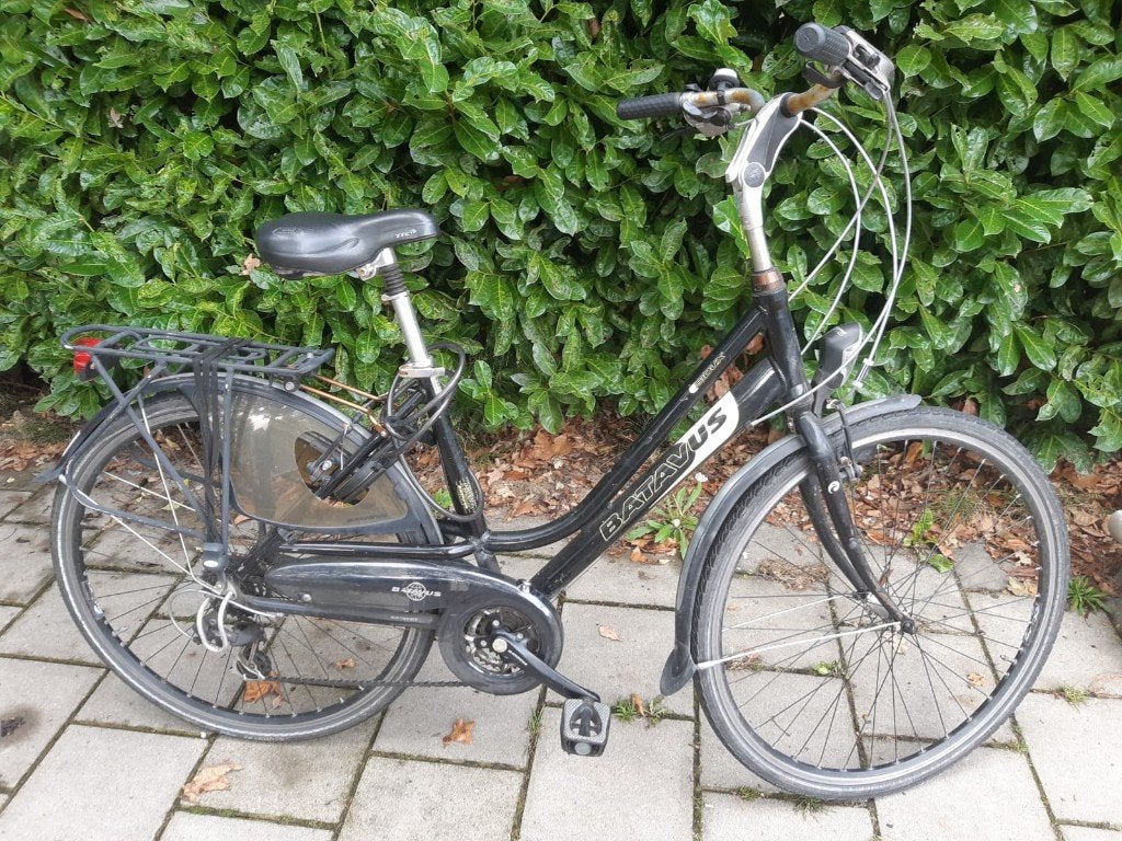 Batavus damesfiets 28", Ophalen, Gebruikt, Velgrem, 47 tot 50 cm