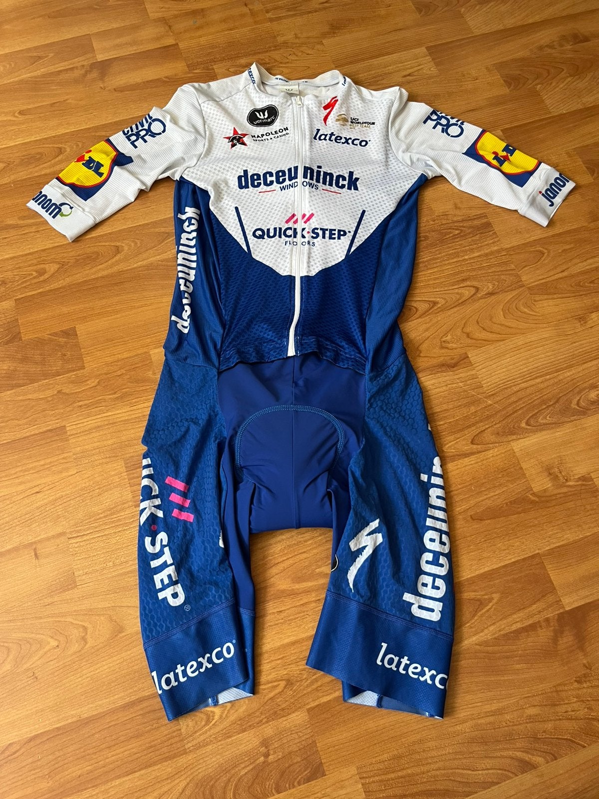 Deceuninck-Quick-Step Skinsuit Davide Ballerini. Maat L., Zo goed als nieuw, L, Bovenkleding, Heren