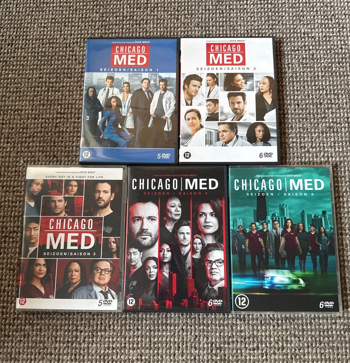 Chicago Med - Seizoen 1 t/m 5 DVD Boxset, NLO, Cd's en Dvd's, Engels, Seizoen 1, Nederlands, Drama