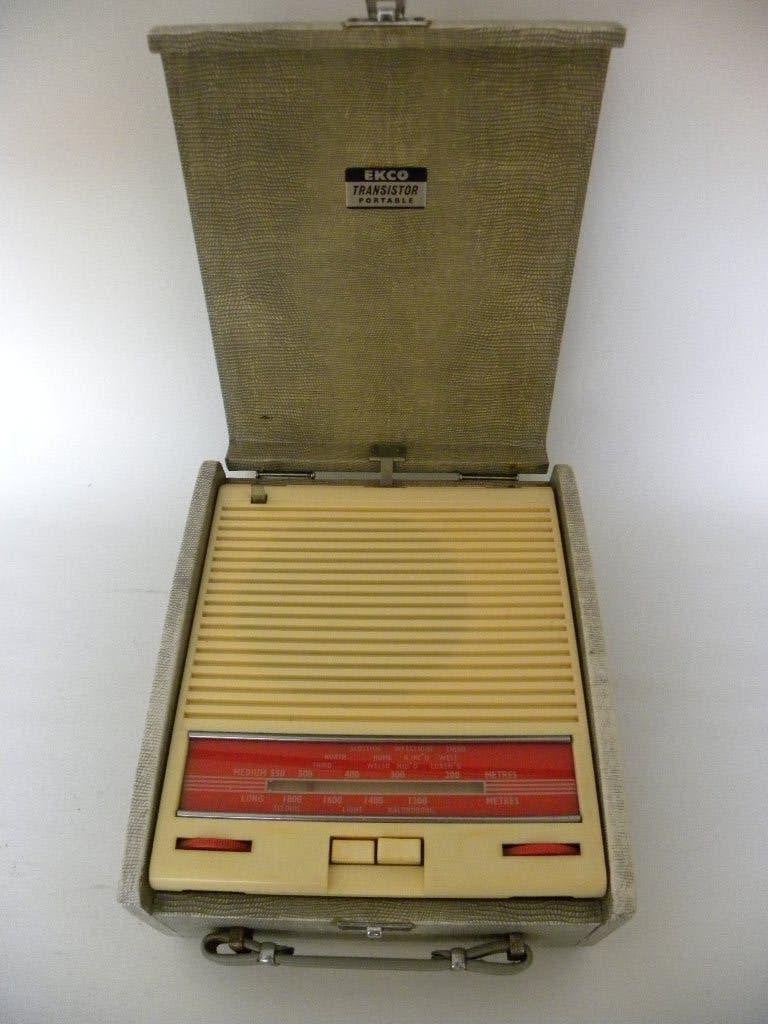 transistor radio EKCO BT333 UIT 1958-1960, Ophalen of Verzenden, Zo goed als nieuw, Transistorradio