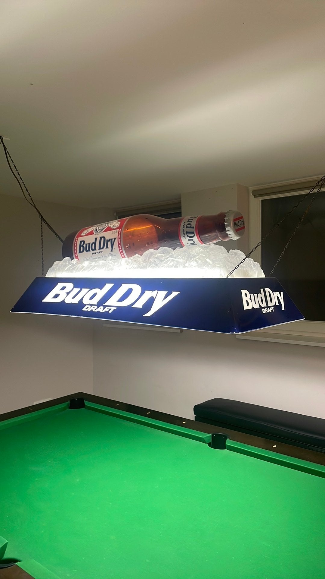 Bud Dry Draft biljart lamp, Sport en Fitness, Ophalen of Verzenden, Zo goed als nieuw