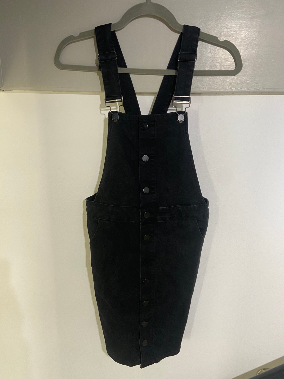 Zwarte katoenen jurk voor dames maat XS/34/S/36, Zwart, Ophalen of Verzenden, Zo goed als nieuw, Maat 34 (XS) of kleiner