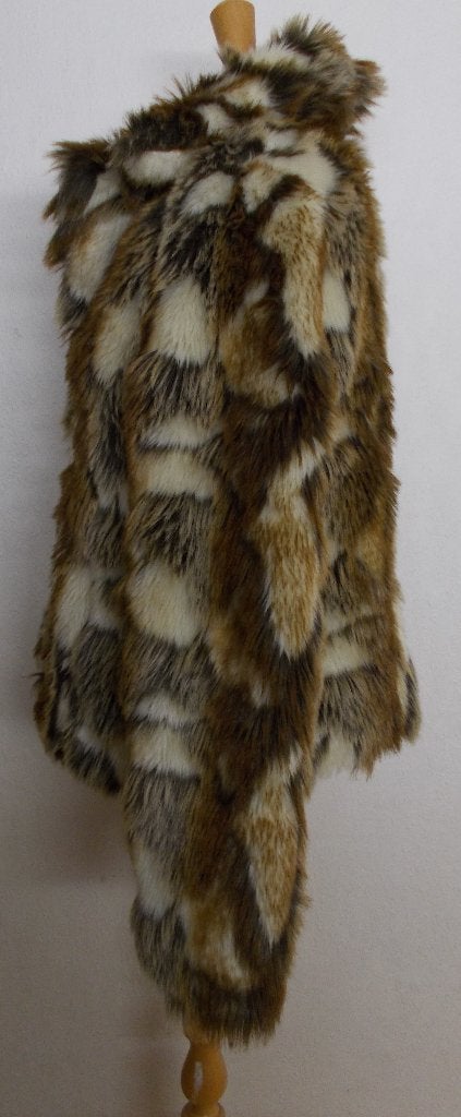 Apart en warm fake/faux fur bont jasje! M, Verzenden, Zo goed als nieuw, Maat 38/40 (M), Bruin
