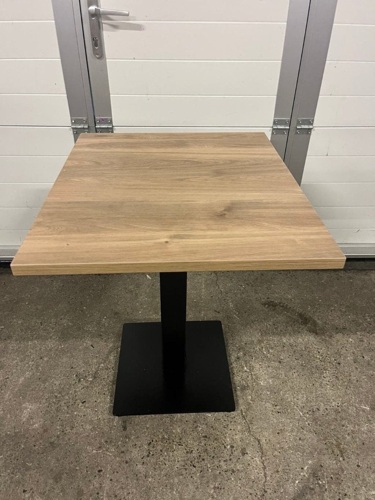 7 stuks eikenlook horeca bistro restaurant tafels 60x70 cm, Ophalen
