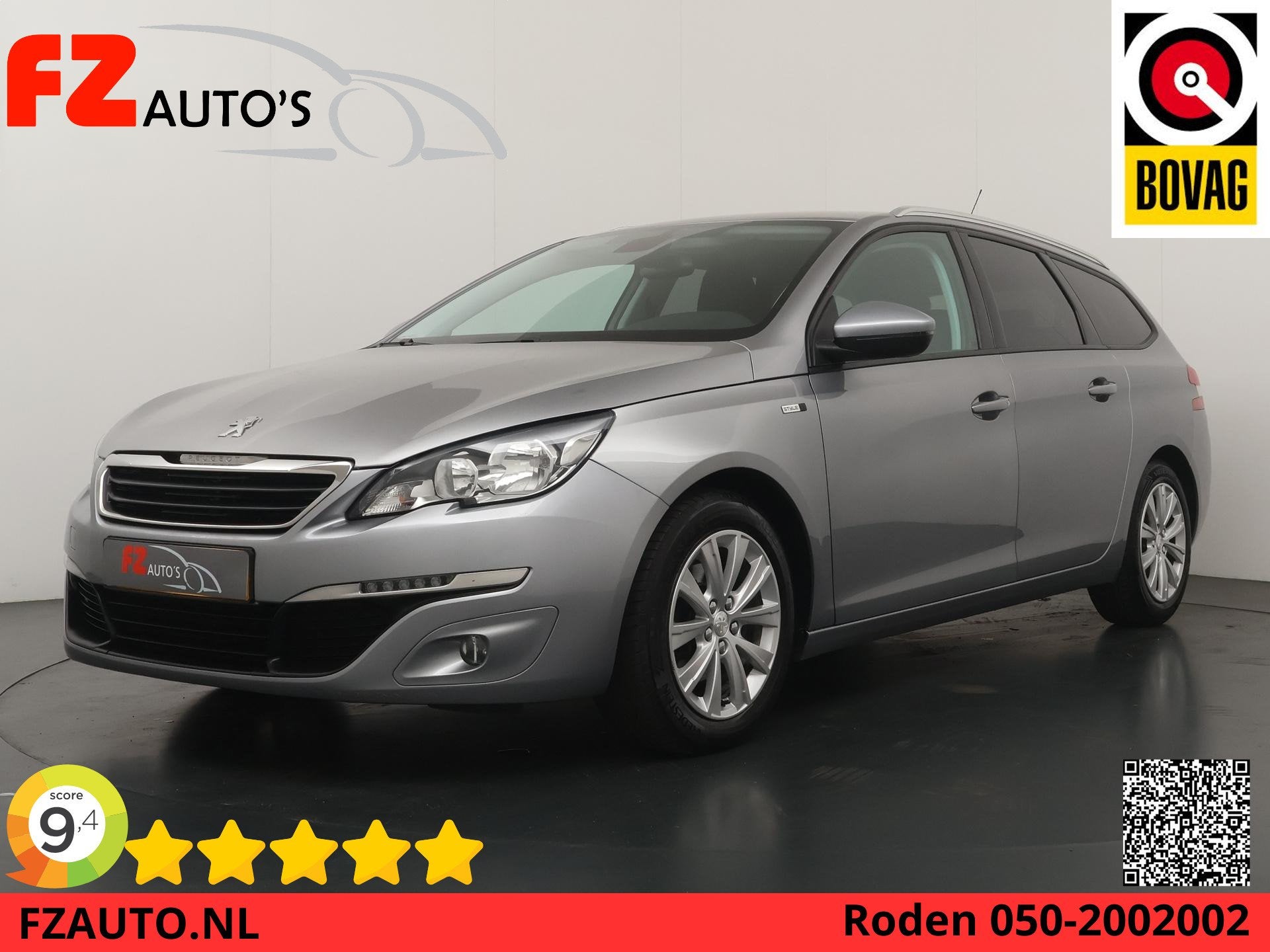 Peugeot 308 SW 1.2 PureTech Style - Navigatie - Climate Cont, Voorwielaandrijving, Stof, Gebruikt, Euro 6