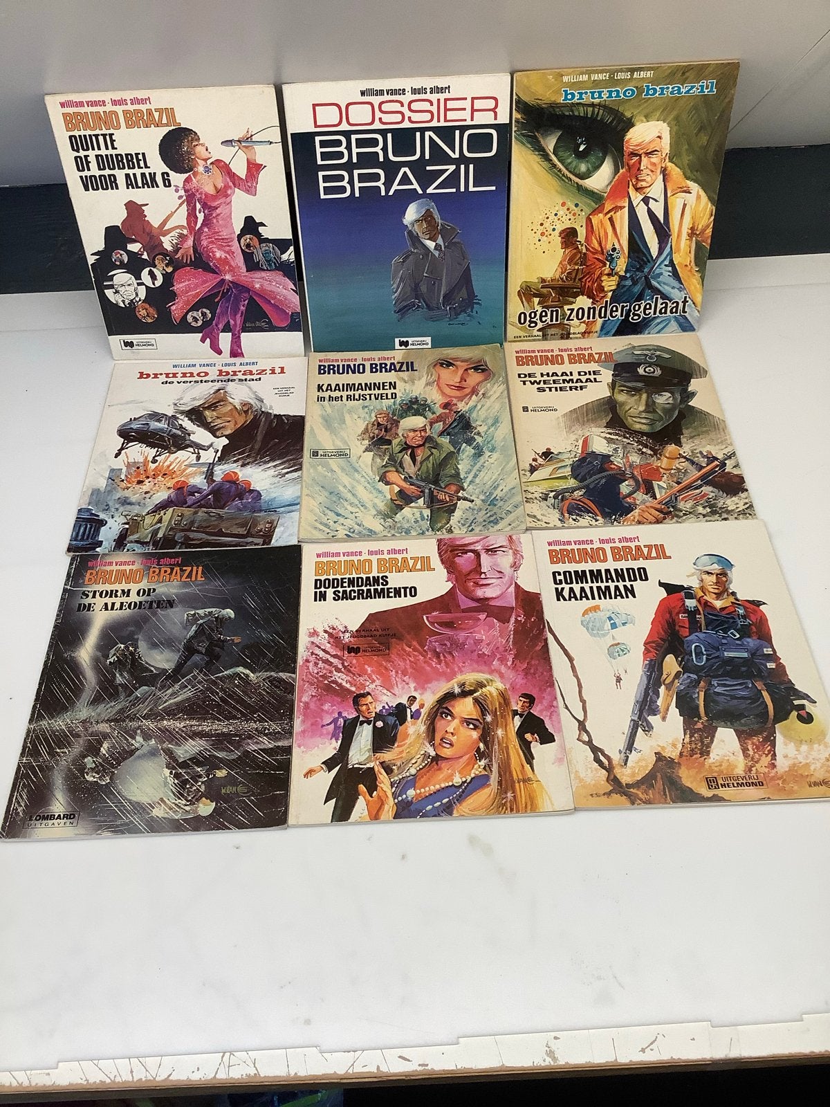 Bruno Brazil stripboeken collectie, 9 stuks., Ophalen of Verzenden, Gelezen