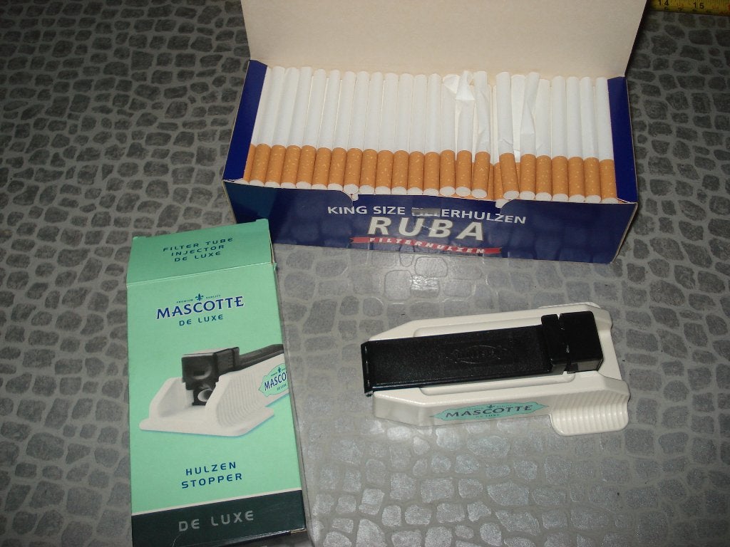 sigaretten Vuller  Stopper Mascotte + Hulzen  / zie foto,s, Ophalen of Verzenden, Zo goed als nieuw, Overige typen