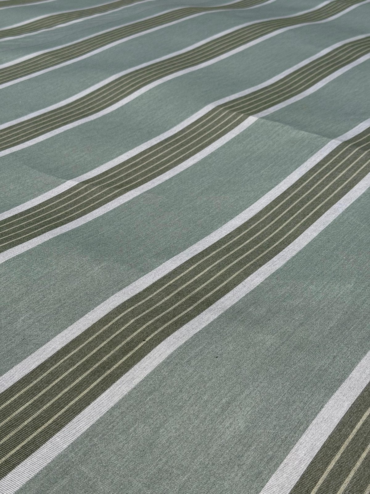 Zonnescherm doek groen Breedte 5,85  uitval 3,60, Tuin en Terras, Zonneschermen, Ophalen of Verzenden, Zo goed als nieuw, 250 cm tot 450 cm