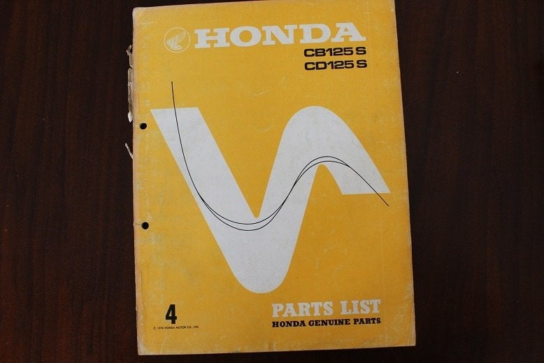 Honda CB125S CD125S 1978 motorcycle parts list CB125 CD125, Ophalen of Verzenden, Honda
