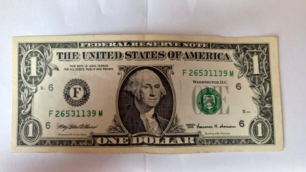 USA 1 Dollar Biljet F 1999, Postzegels en Munten, Bankbiljetten | Amerika, Ophalen of Verzenden, Noord-Amerika, Los biljet
