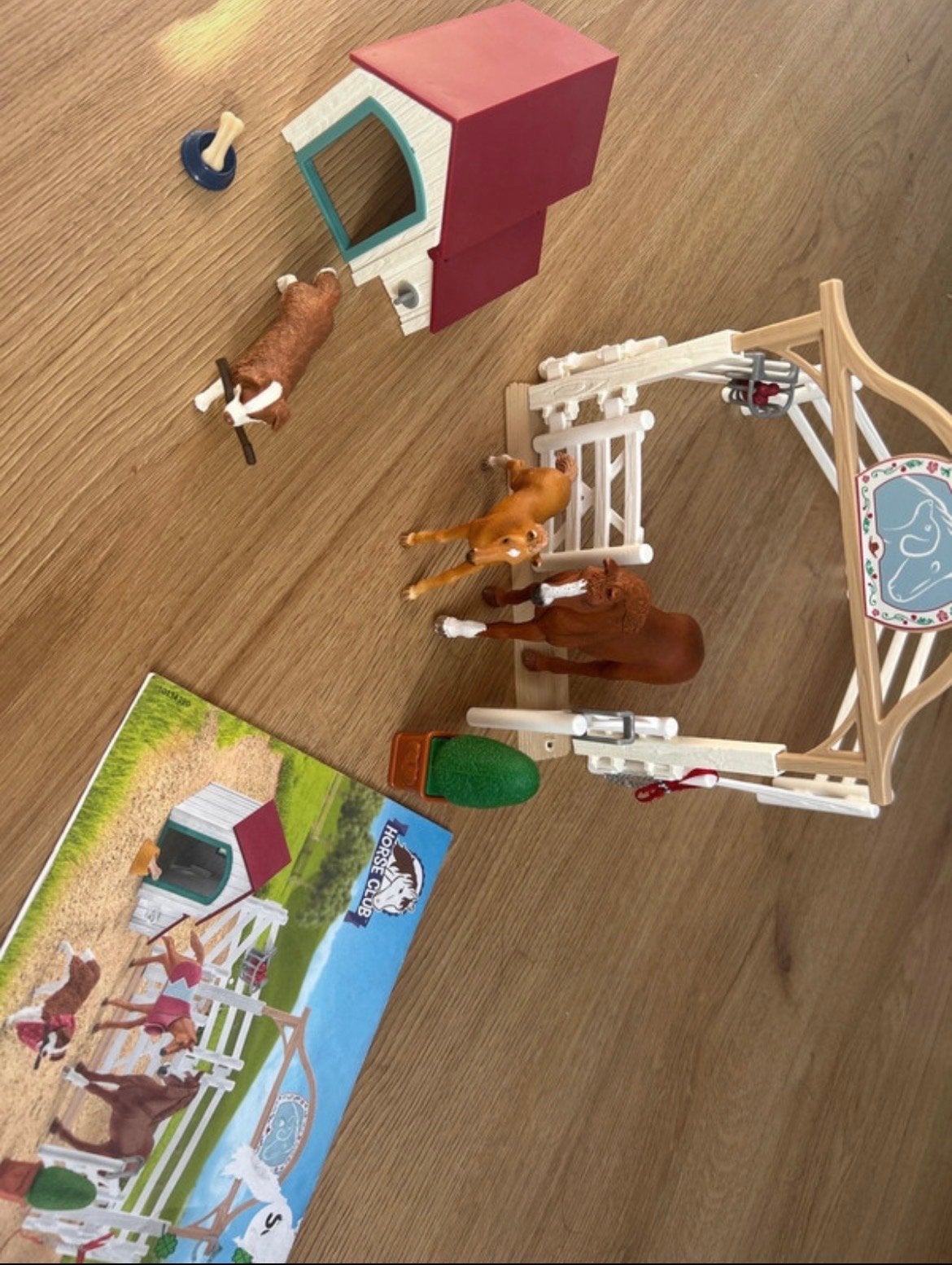 Schleich Horse Club set met paarden en accessoires, Ophalen of Verzenden, Gebruikt, Jongen of Meisje