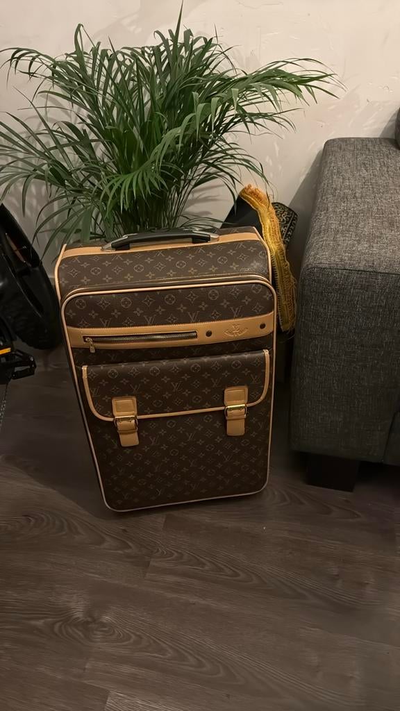 Reiskoffer van Louis Vuitton, 40 tot 60 cm, Gebruikt, 20 tot 30 cm, Bruin