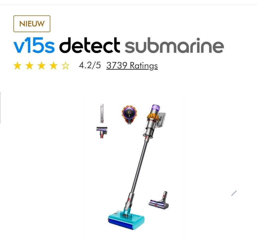 Dyson V15s Detect Submarine - Nieuw in doos, Witgoed en Apparatuur, Stofzuigers, Ophalen of Verzenden