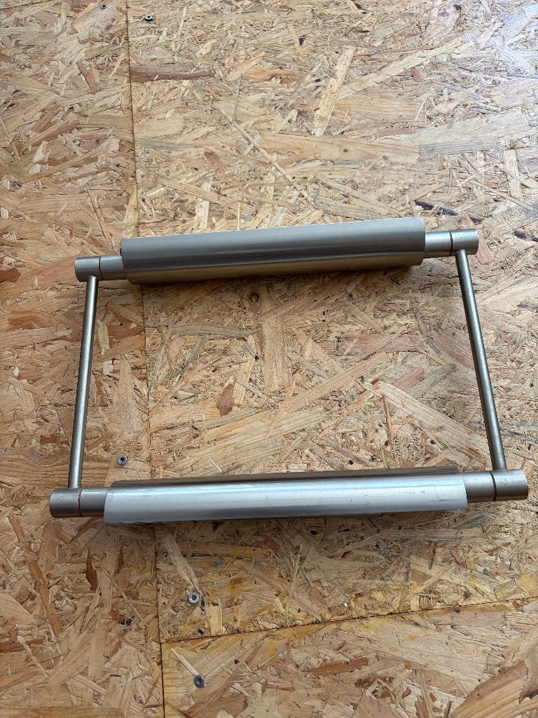 te koop mooi stalen schilderij/douche/lampje, Ophalen, Gebruikt, Metaal, Industrieeel, tijdloos