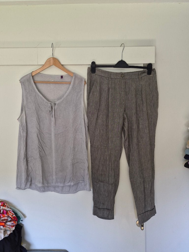 Mooie broek taifun maat 44  + linnen top tom tailor maat xxl, Maat 42/44 (L), Ophalen of Verzenden, Zo goed als nieuw, Taifun