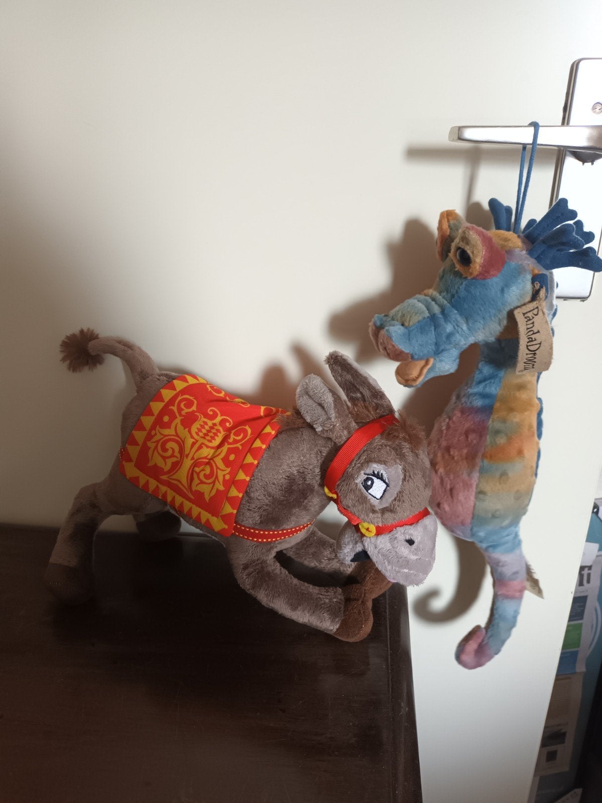 Leuke knuffels ezel en zeepaardje van de Efteling, Gebruikt, Overige typen, Ophalen of Verzenden, Efteling