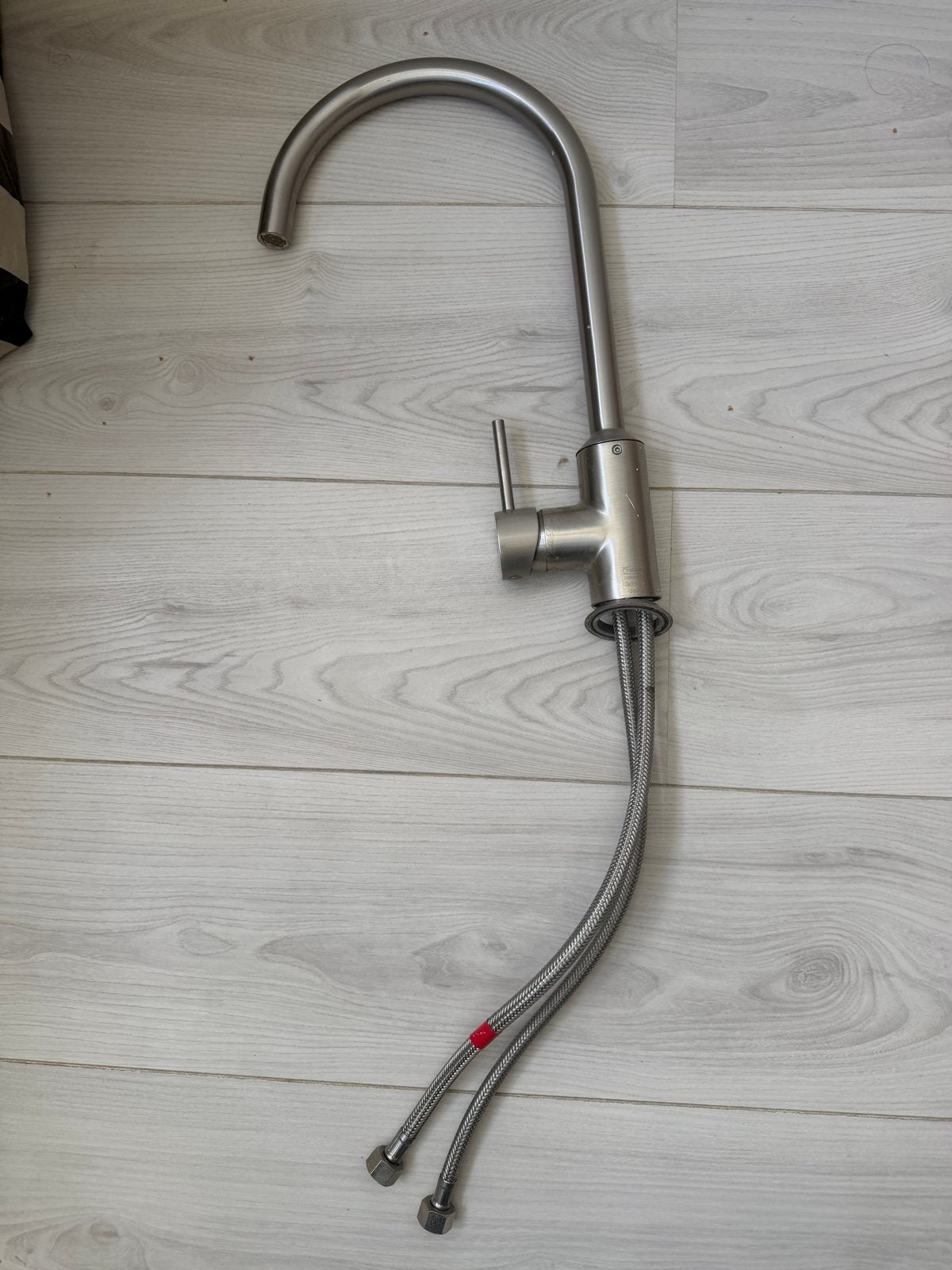 IKEA Ringskär Keukenkraan RVS - Gebruikt, IKEA, Zilver, Ophalen of Verzenden, Metaal