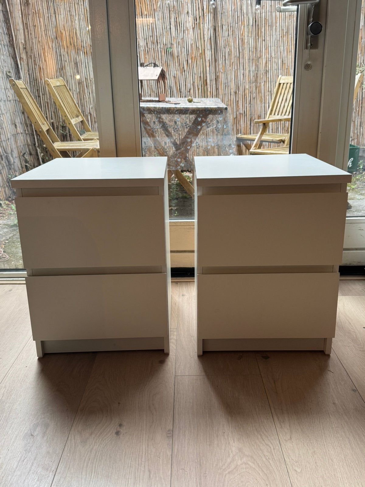 2 MALM Nightstands, Ophalen, Zo goed als nieuw, Minder dan 45 cm