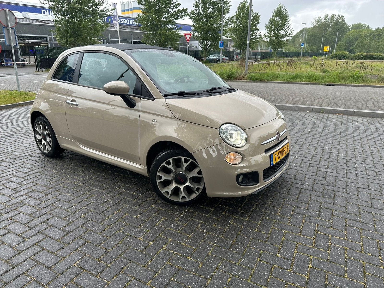 Fiat 500 Twinair Turbo 80pk 2014 Bruin, 31 €/maand, Bruin, Origineel Nederlands, Handgeschakeld