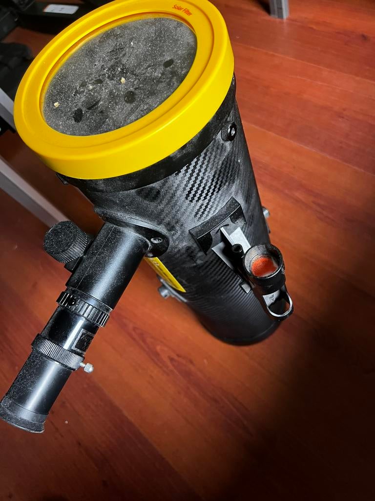 Bresser (spiegel) telescoop met statief en zonnefilter, Ophalen, Lenzentelescoop (refractor), 80 tot 200 mm, Met statief