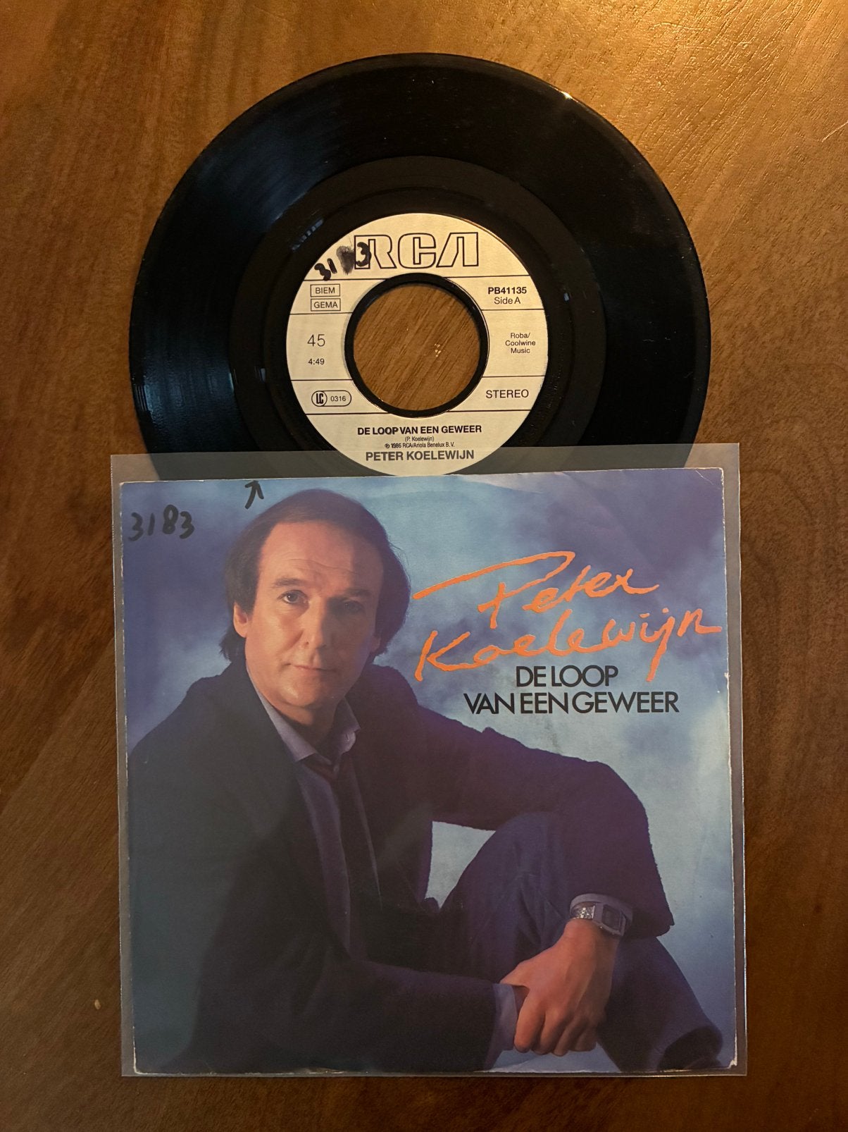Peter Koelewijn - De loop van een geweer, Cd's en Dvd's, Ophalen of Verzenden, 7 inch