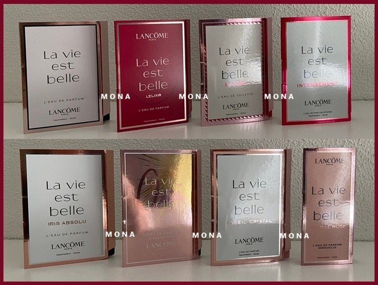 La Vie Est Belle set 8 parfum samples proefjes testers, Sieraden, Tassen en Uiterlijk, Uiterlijk | Parfum, Verzenden, Nieuw