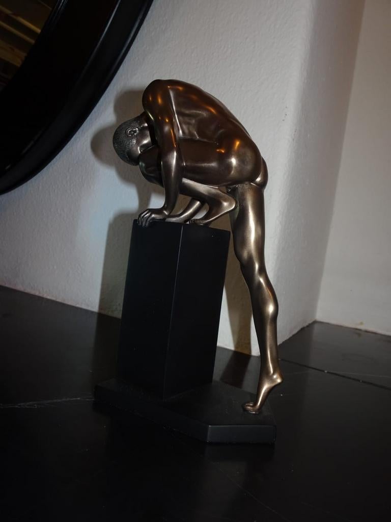 Bronskleurig Beeld Atleet Man Veronese, Ophalen of Verzenden
