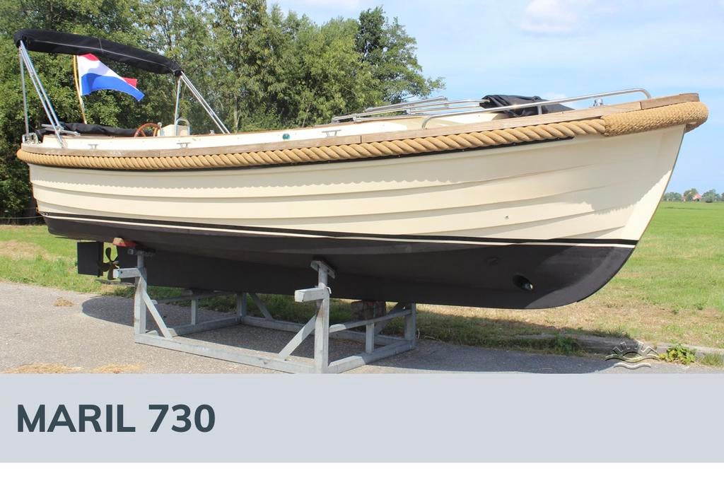Maril 7.30 met slaapgelegenheid, Watersport en Boten, Sloepen, Gebruikt, Binnenboordmotor, 6 meter of meer, Diesel